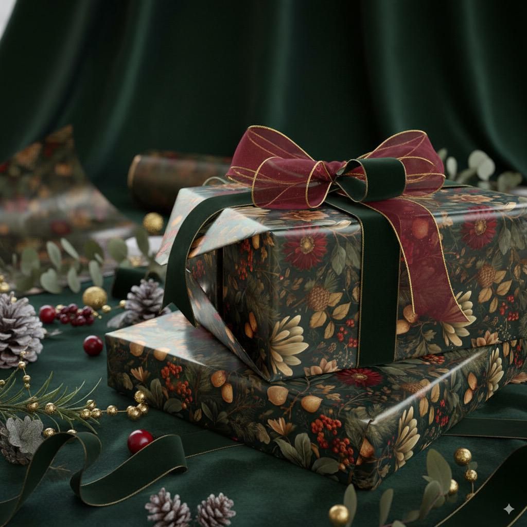 Botanische luxe cadeauverpakking